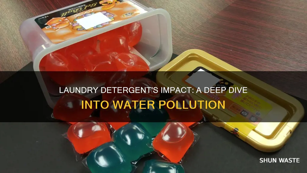 does laundry soap cause water pollution