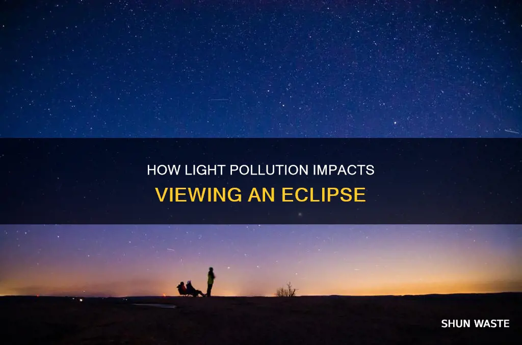 does light pollution affect eclipse