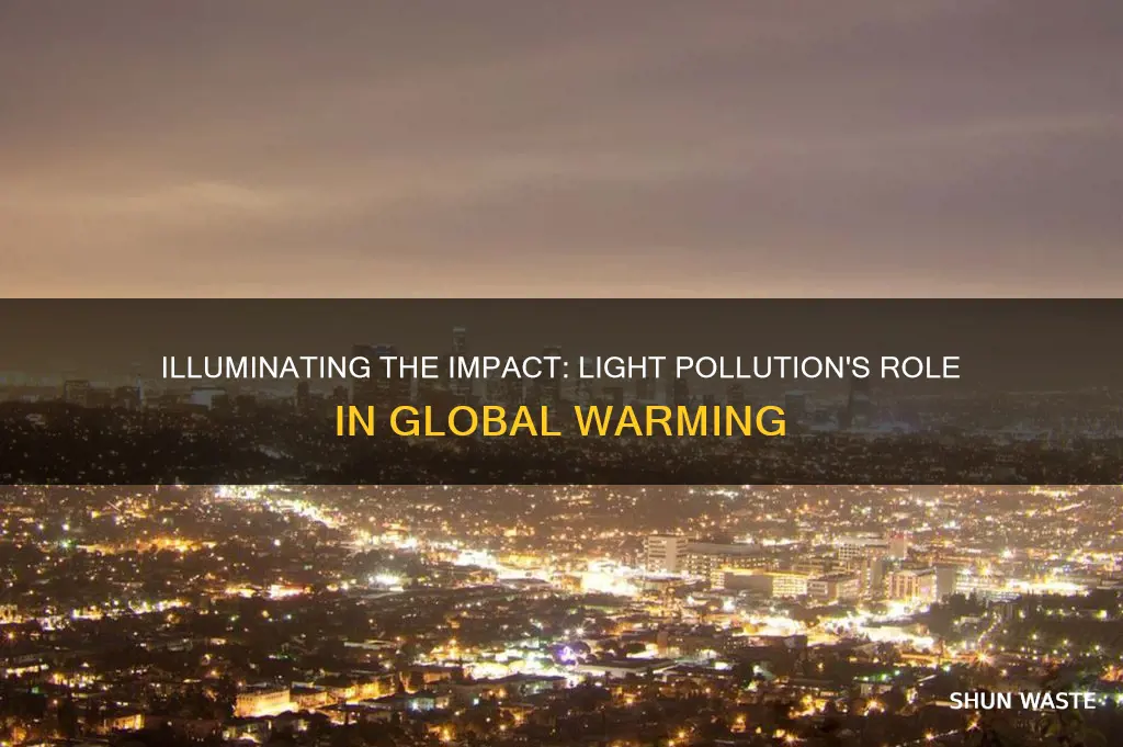 does light pollution cause global warming