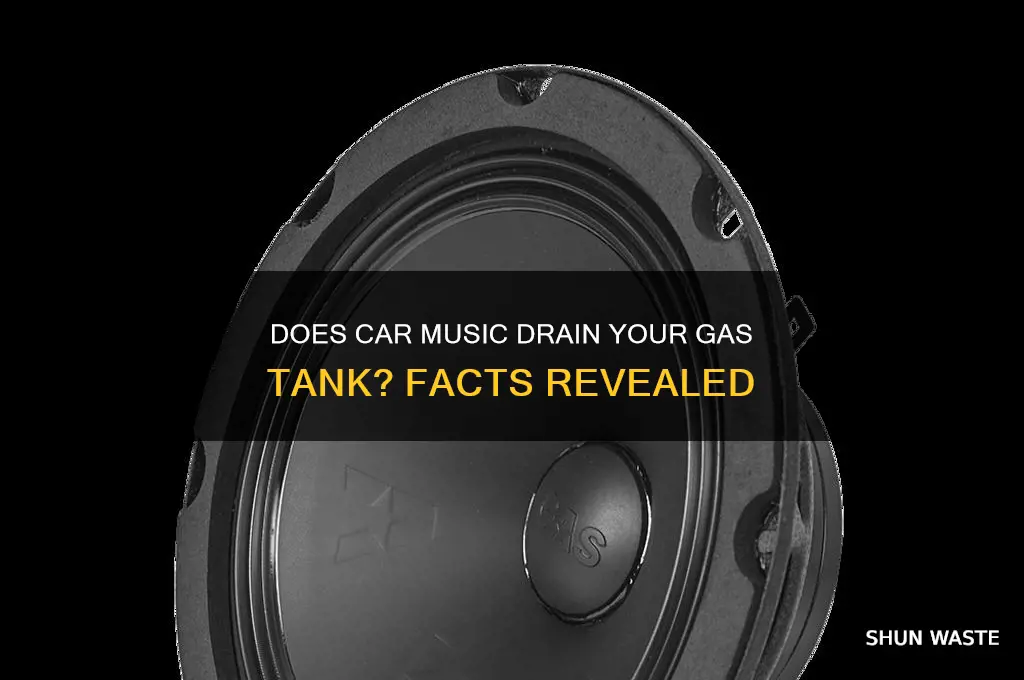 does listening to music in the car waste gas