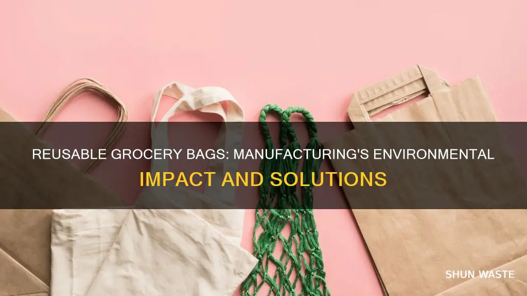 does manufacturing reusable grocery bags cause pollution