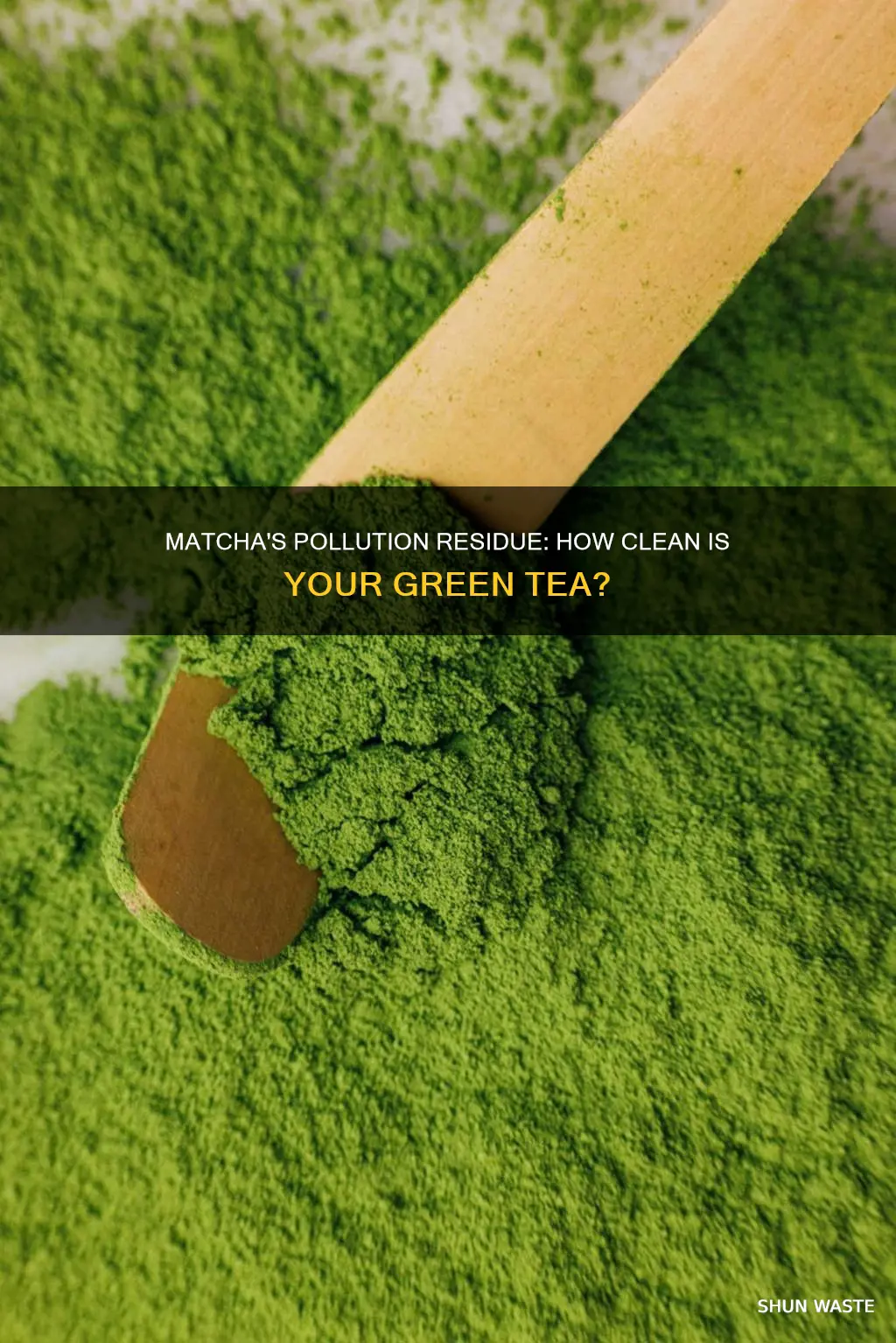 does matcha have pollution residue