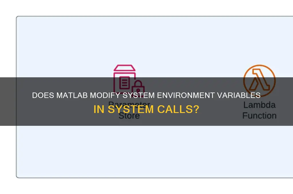 does matlab change the environment variable in the system call
