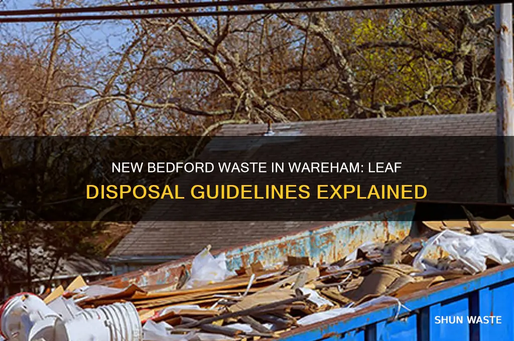 does new bedford waste in wareham accept leaves