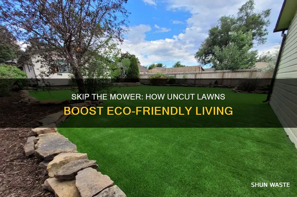 does not mowing your lawn help the environment