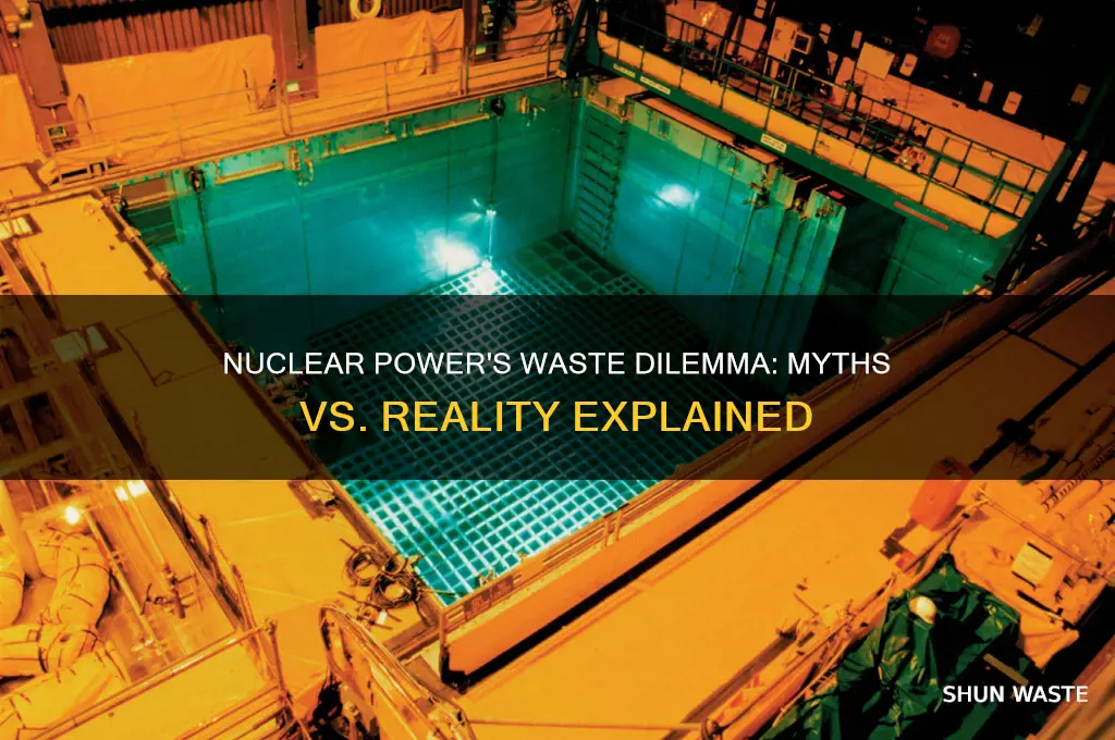 does nuclear-powered electricity generation produce waste
