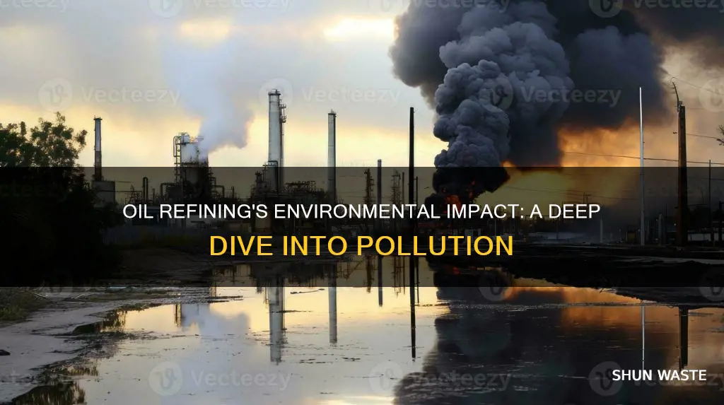 does oil refinery cause pollution