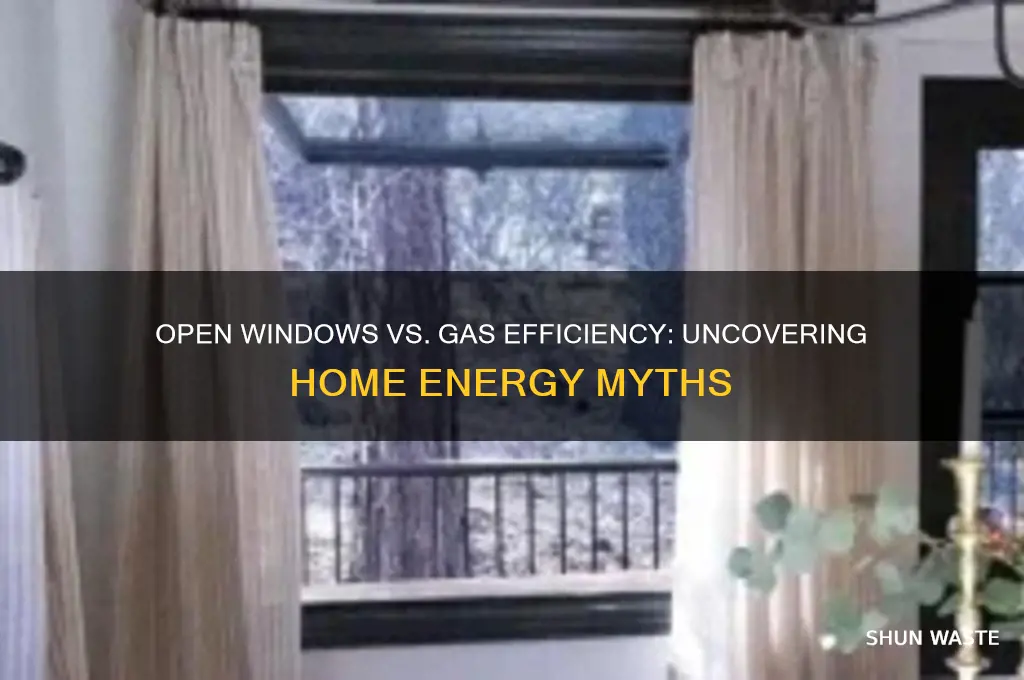does open windows waste gas in home