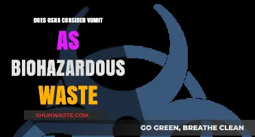 Is Vomit Classified as Biohazardous Waste by OSHA?