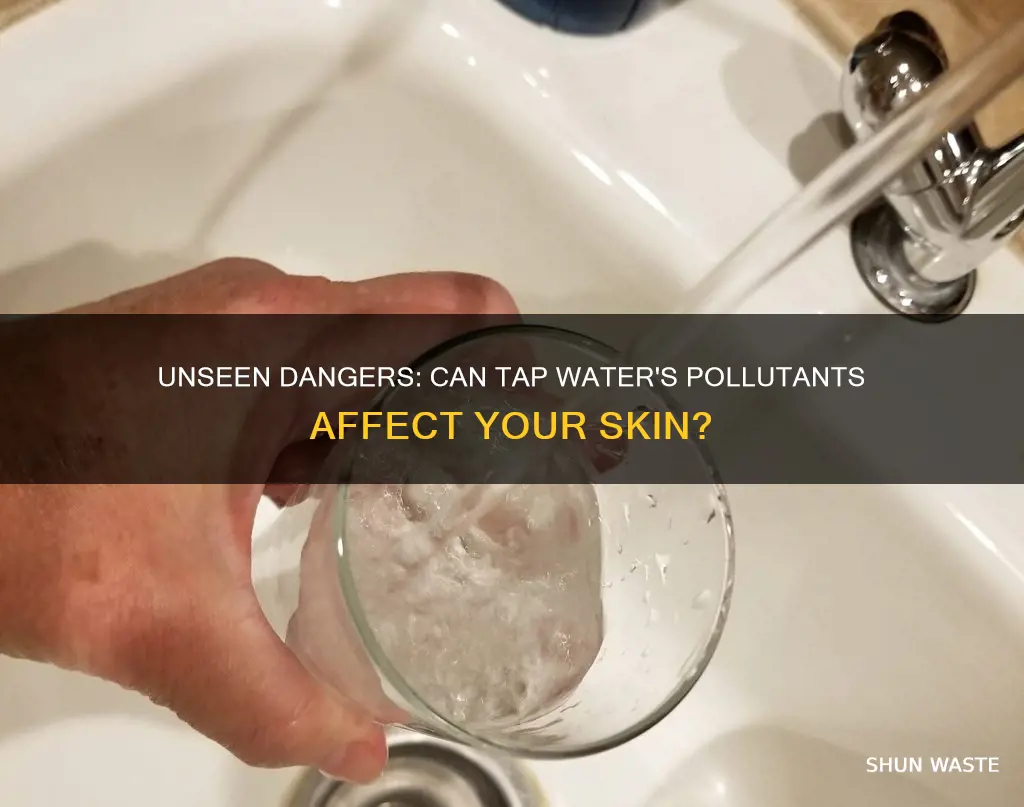 does our skin absorb pollutants from tap water