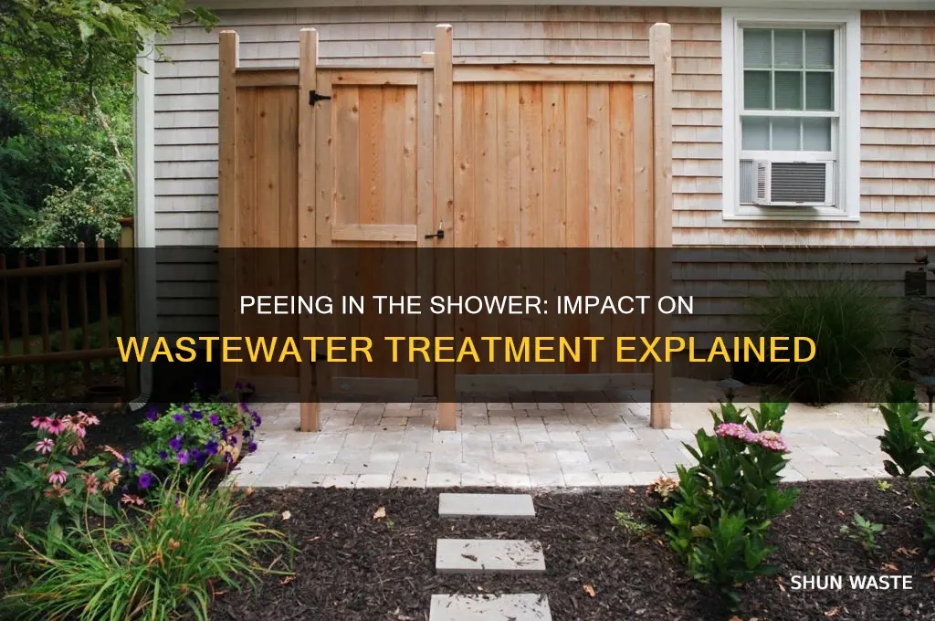 does peeing in the shower contaminate the waste water treatment