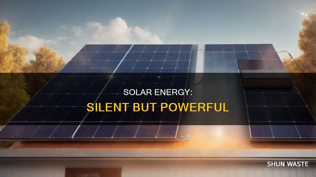 does photovoltaic energy create noise pollution