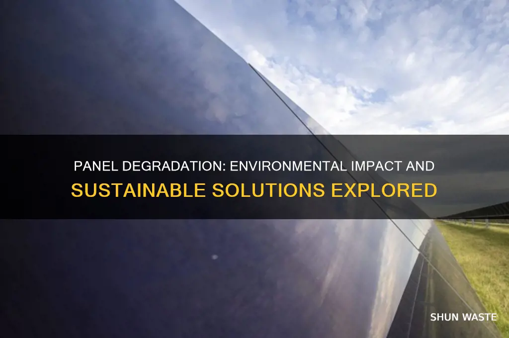 does poanel degrdation affects environment