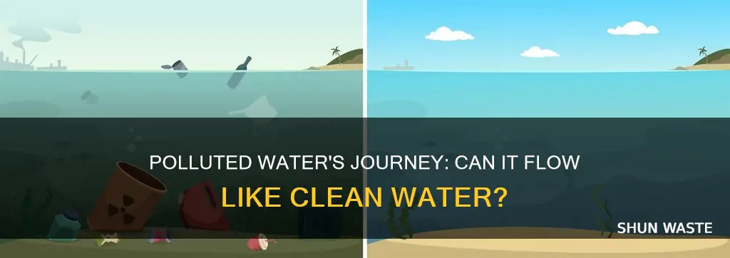 does polluted water move in normal water oxygen not included