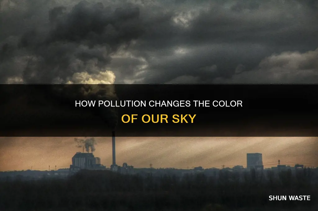 does pollution affect the color of the sky