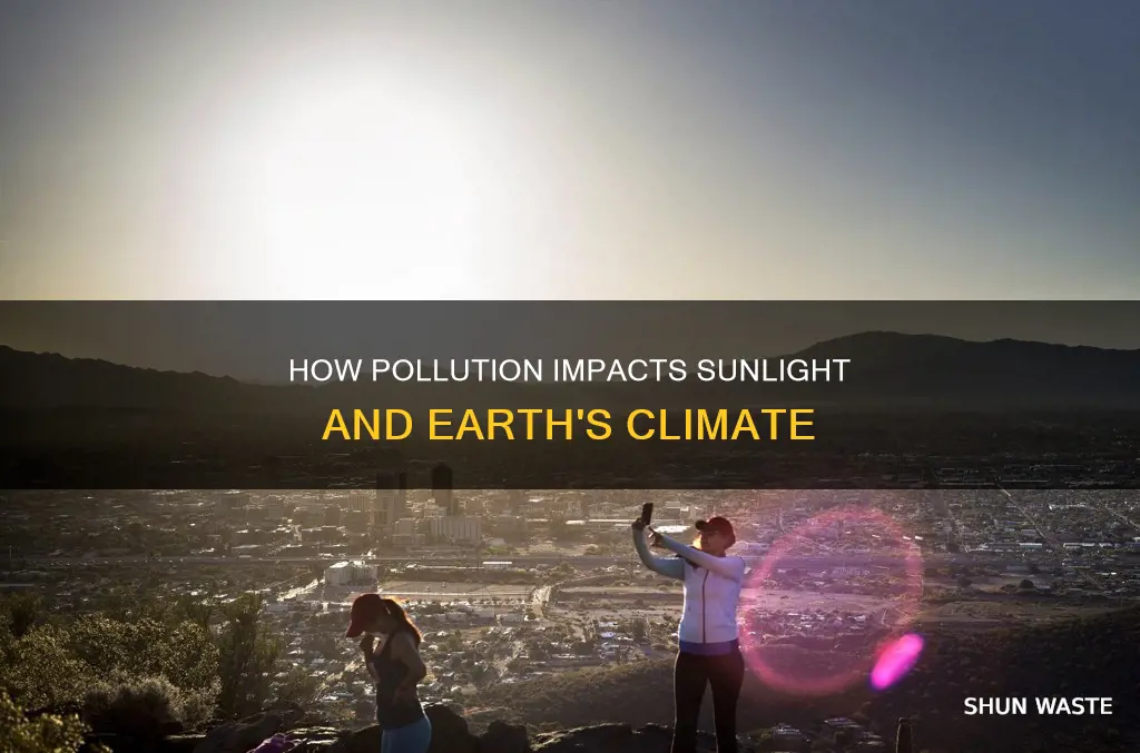 does pollution block sunlight