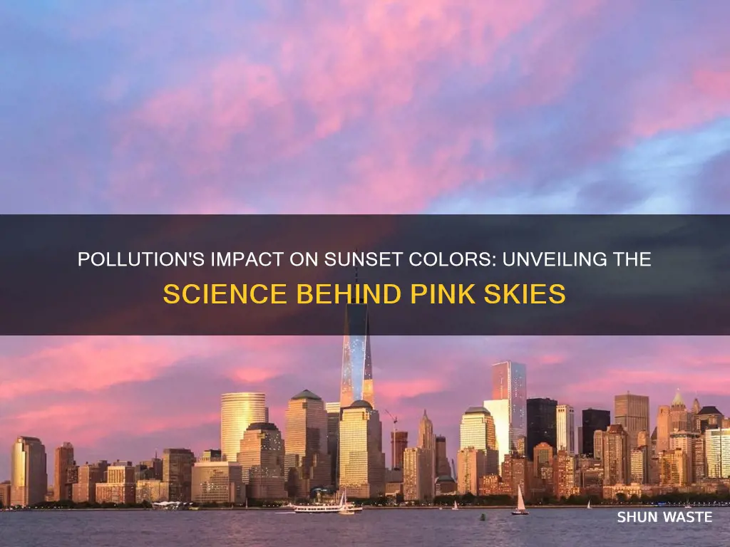 does pollution cause pink sunsets