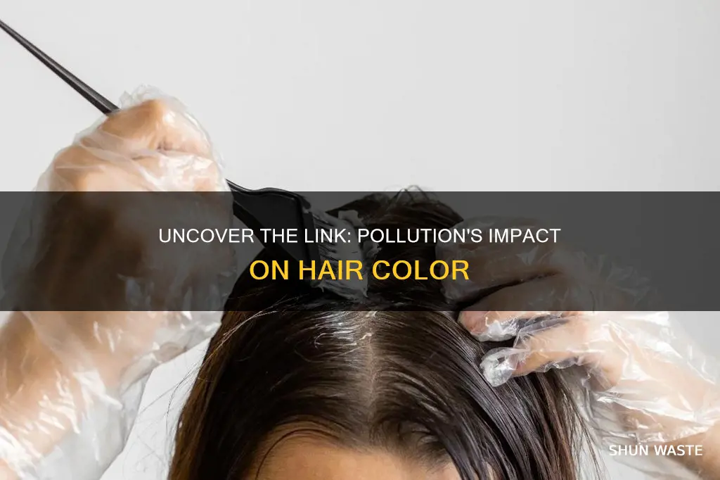 does pollution cause white hair