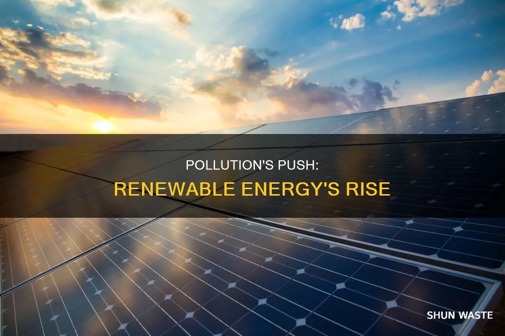 does pollution encourage uptake of renewable energy