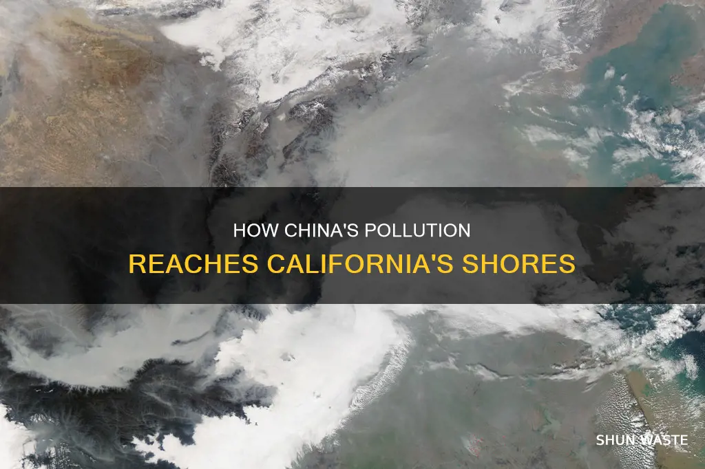 does pollution from china reach california