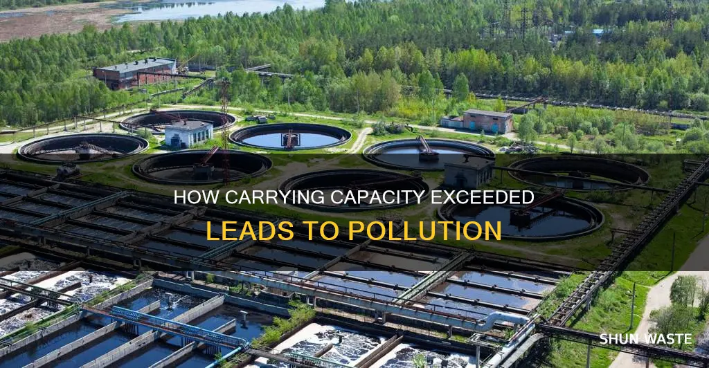 does pollution happem whn you exceed the carrying apacity