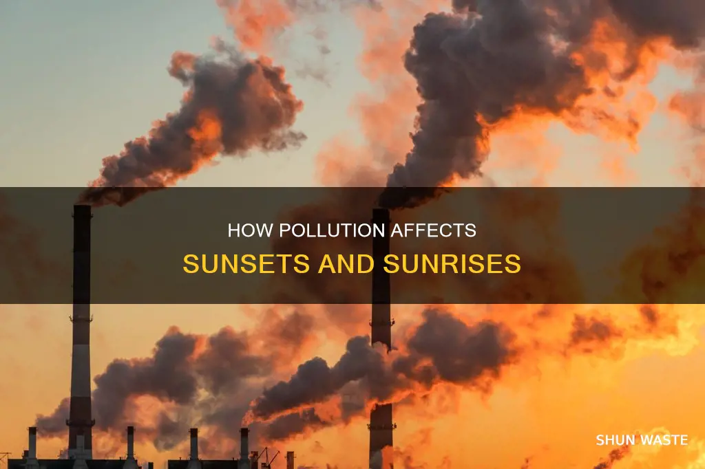 does pollution impact sunsets