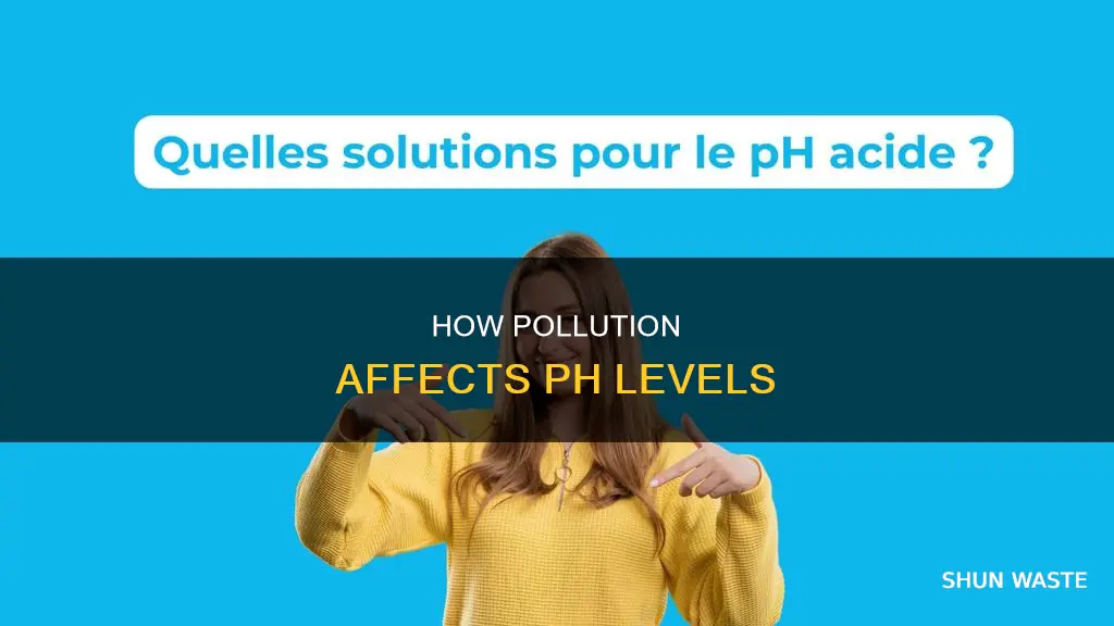 does pollution increase or decrease ph