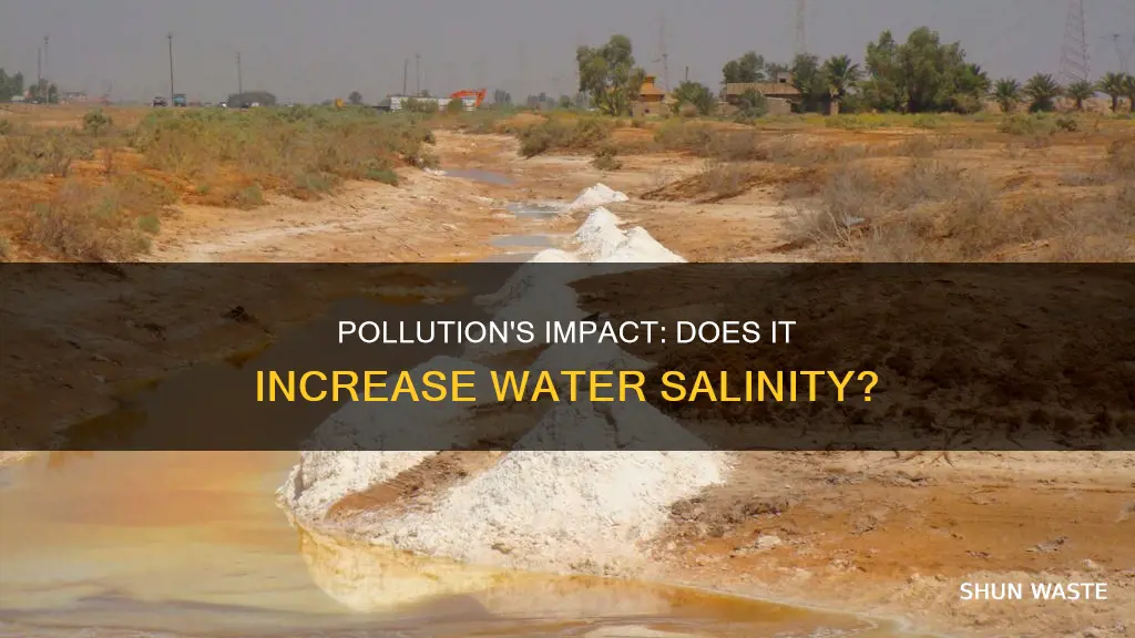 does pollution increase salinity of water