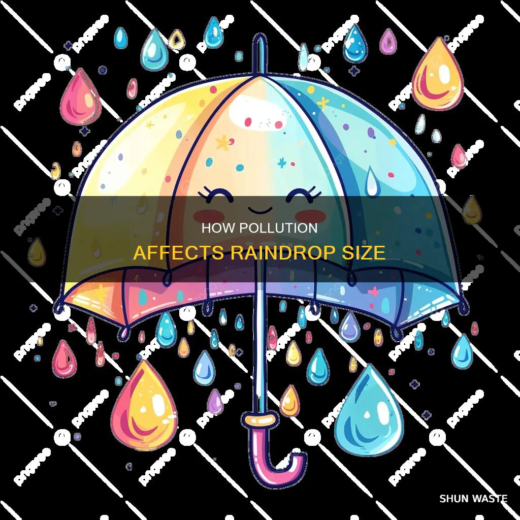 does pollution make raindrops bigger