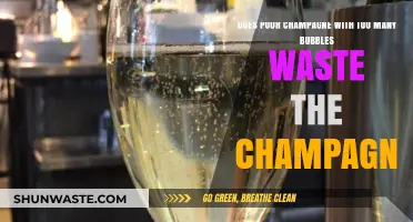 Pouring Champagne with Excess Bubbles: Waste or Perfectly Fine?