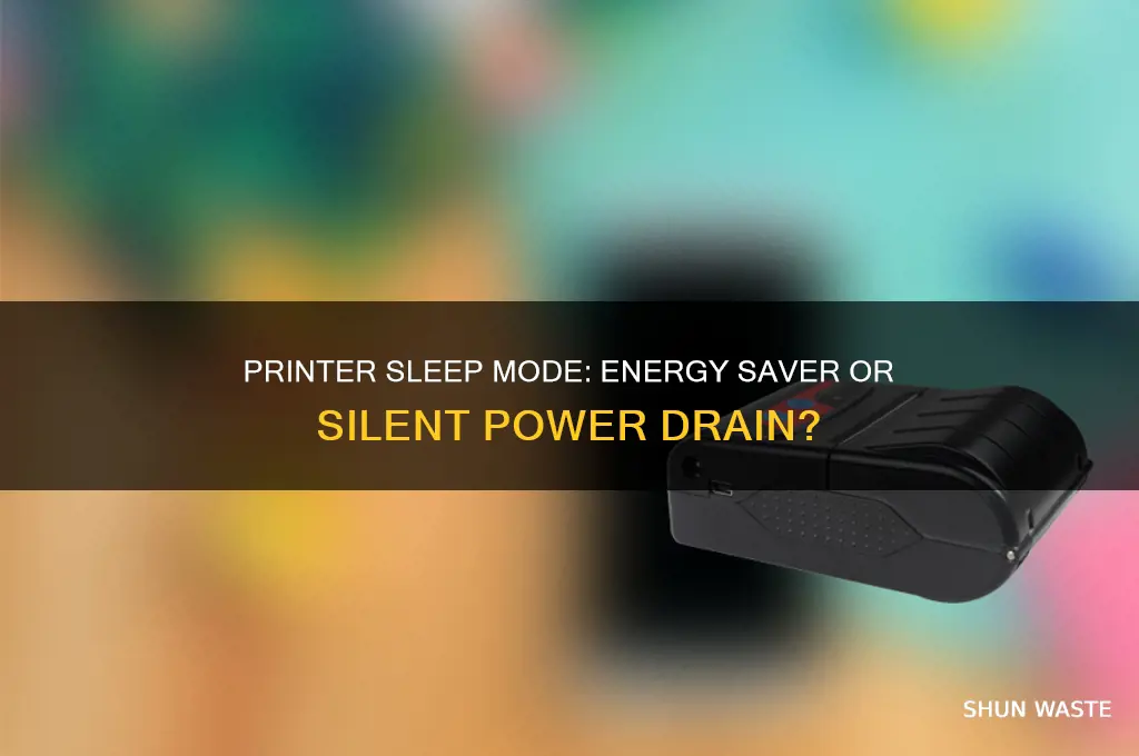 does printer waste enegery on sleep mode