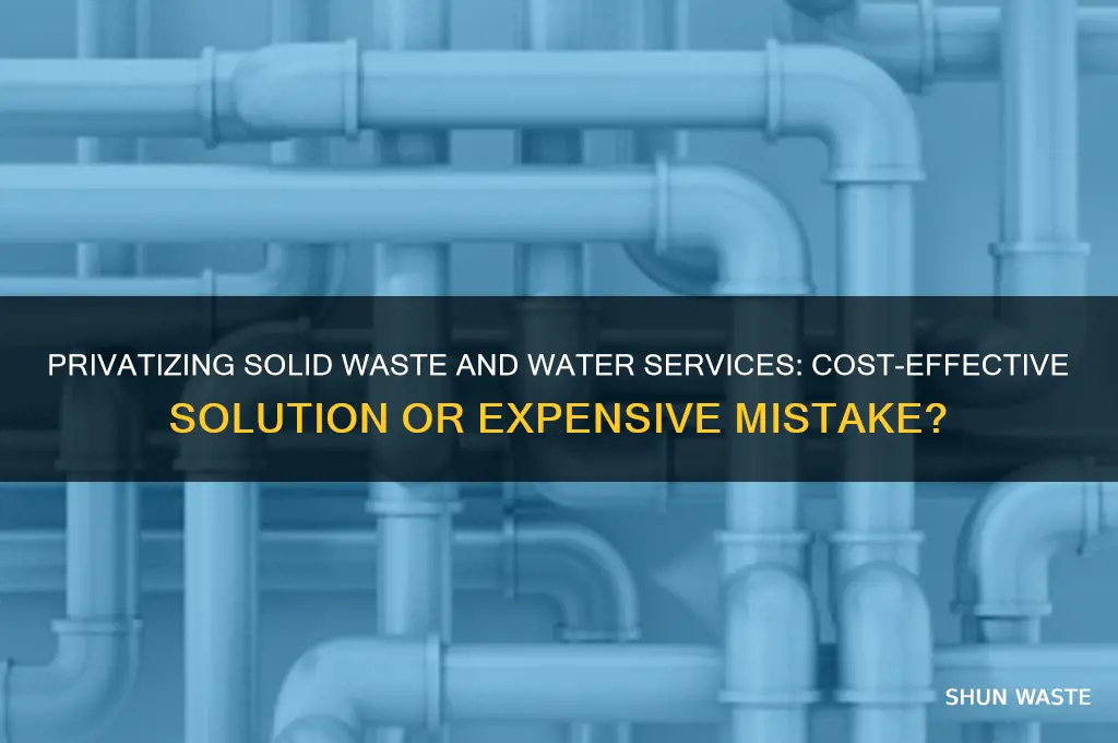 does privatization of solid waste and water services reduce costs