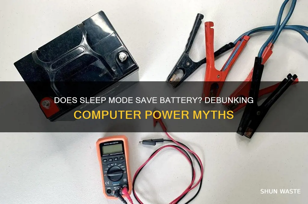 does putting my computer to sleep waste battery