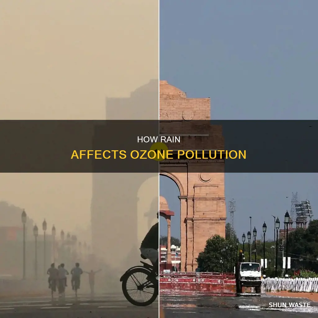 does rain clean ozone pollution