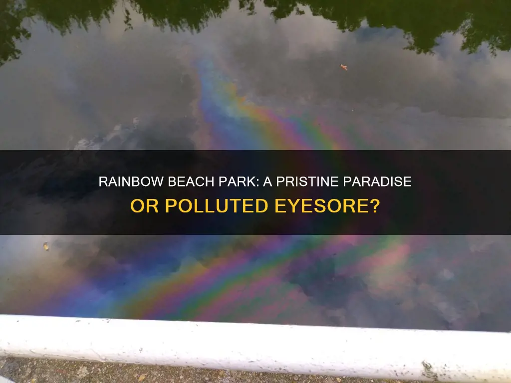 does rainbow beach psrk have a lot of pollution