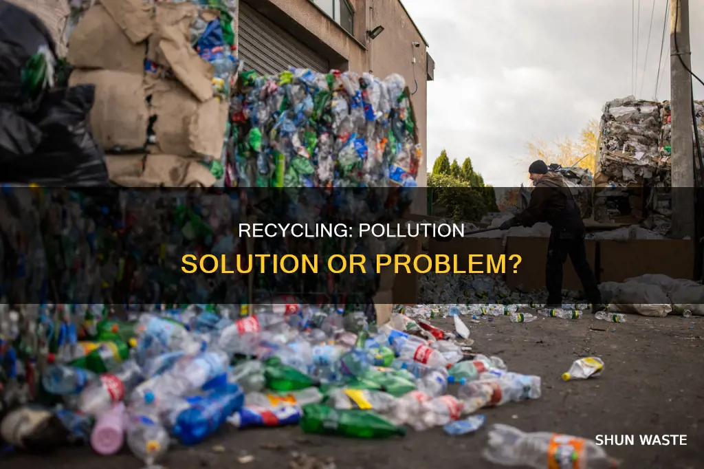 does recycling create more or less pollution