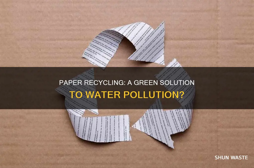 does recycling paper reduce water pollution