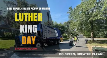 Republic Waste Pickup Schedule on Martin Luther King Jr. Day