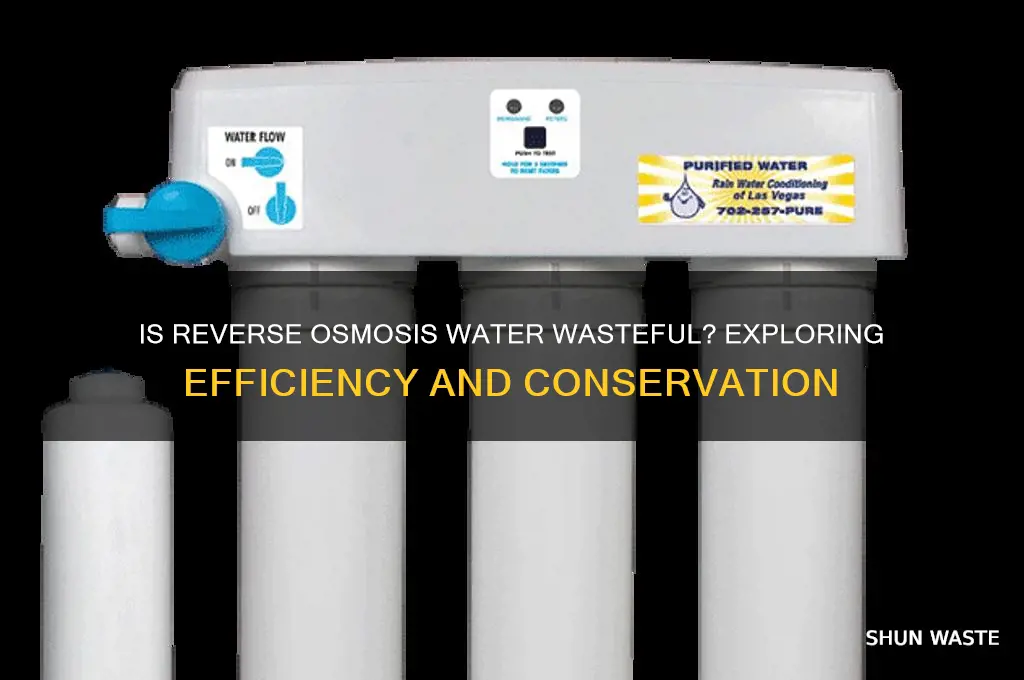 does reverse osmosis waste a lot of water