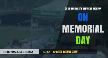 Does RPE Waste Services Operate on Memorial Day?