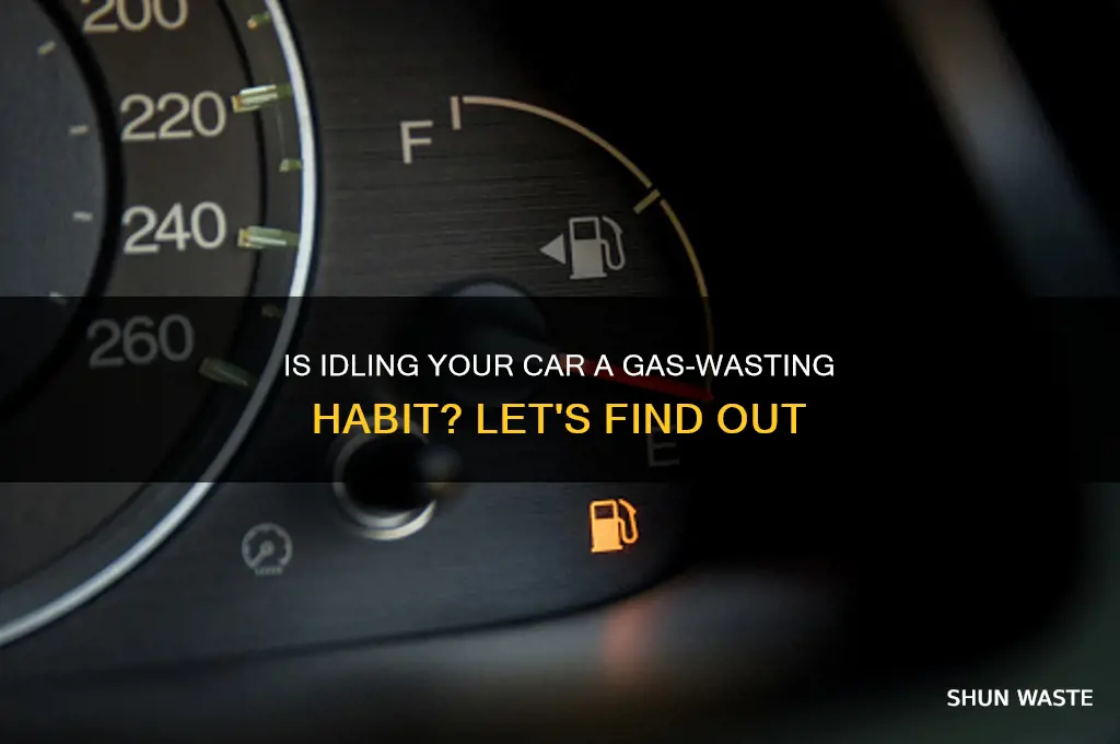 does sitting with the car on waste gas