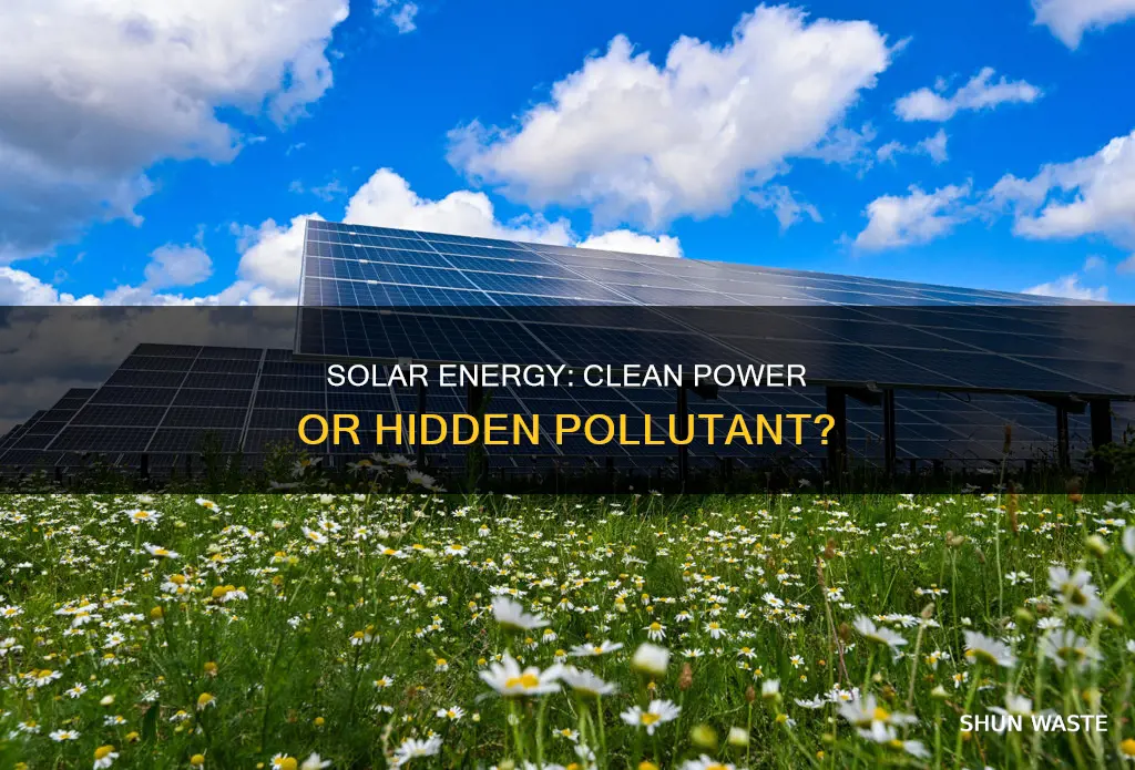 does solar energy cause pollution