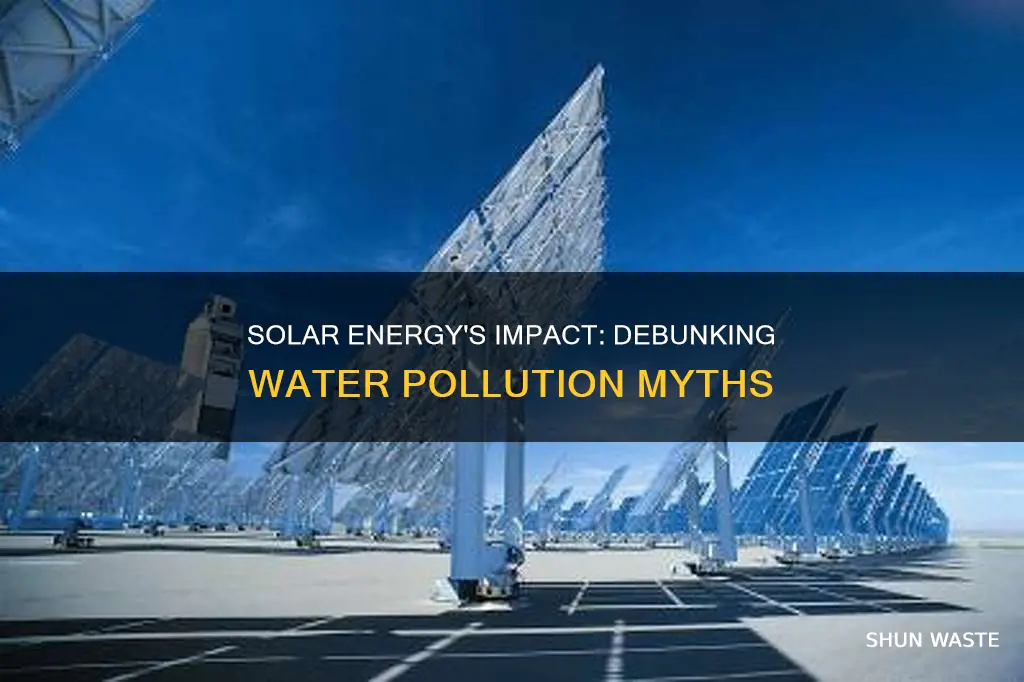 does solar energy cause water pollution