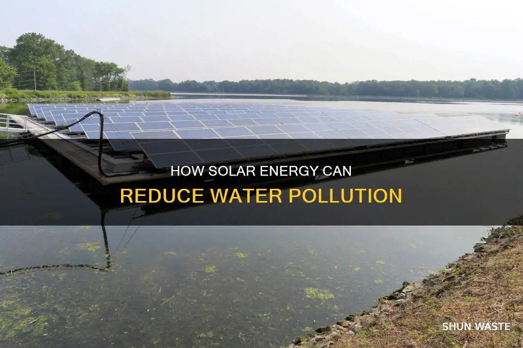 does solar energy reduce water pollution energy collective