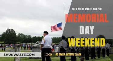 Solid Waste Collection Schedule for Memorial Day Weekend Explained
