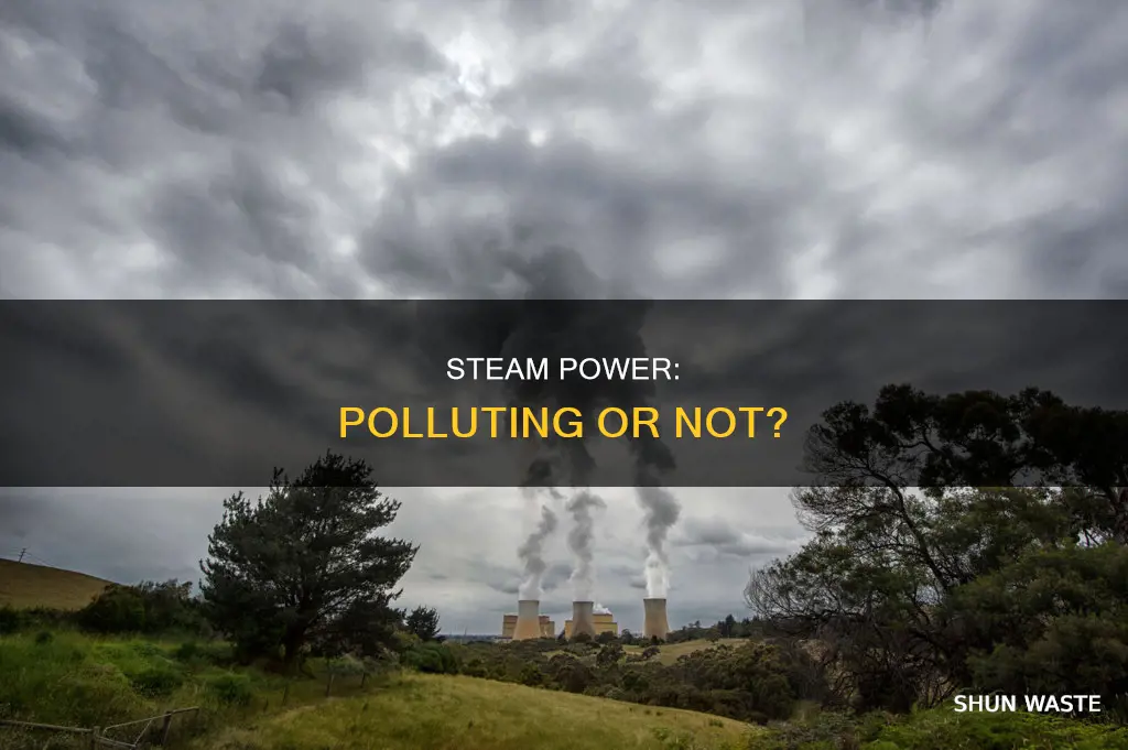does steam power pollute