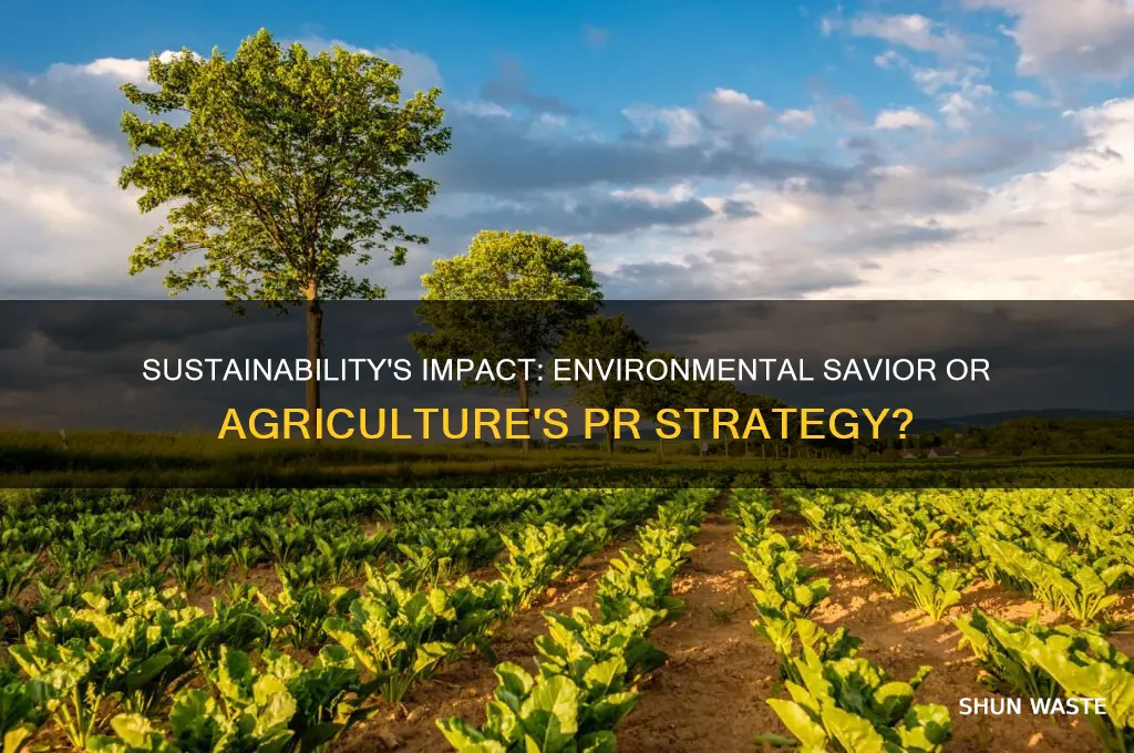 does sustainability help the environment or just agriculture