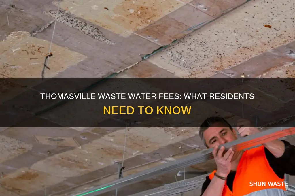 does the city of thomasville charge for waste water
