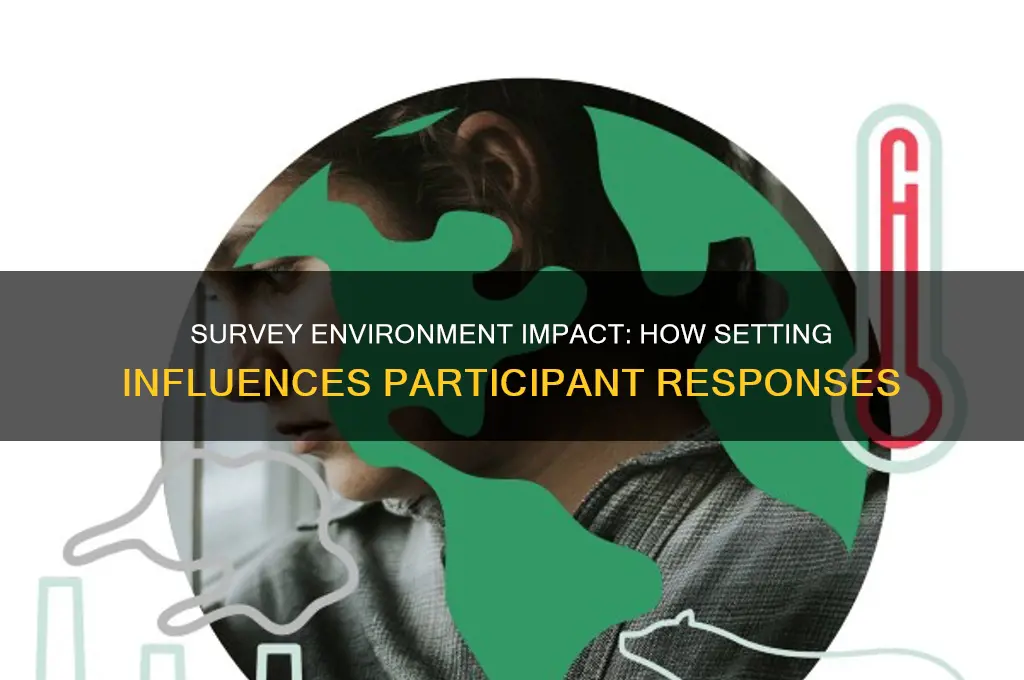does the environment a survey is taken affect results