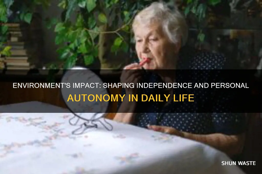 does the environment affect your ability to be independent